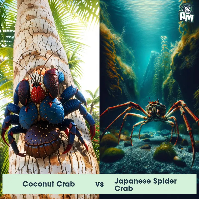 Coconut Crab vs Japanese Spider Crab - Animal Matchup