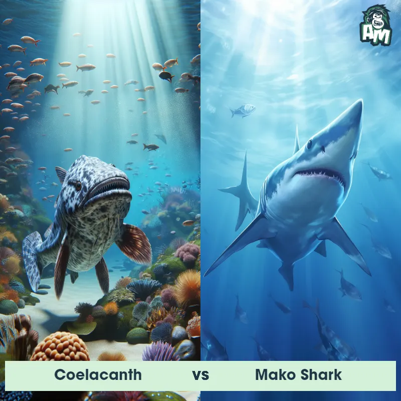 Coelacanth vs Mako Shark - Animal Matchup