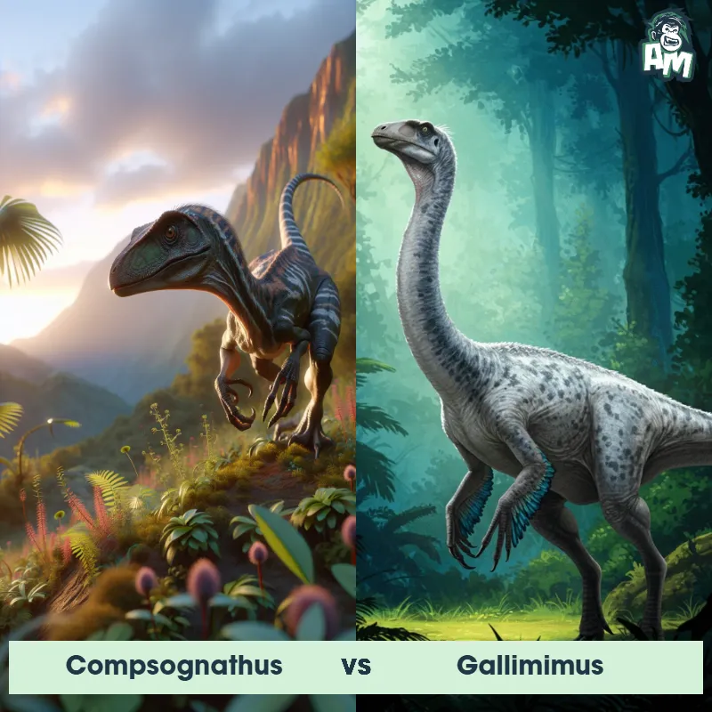 Compsognathus vs Gallimimus - Animal Matchup