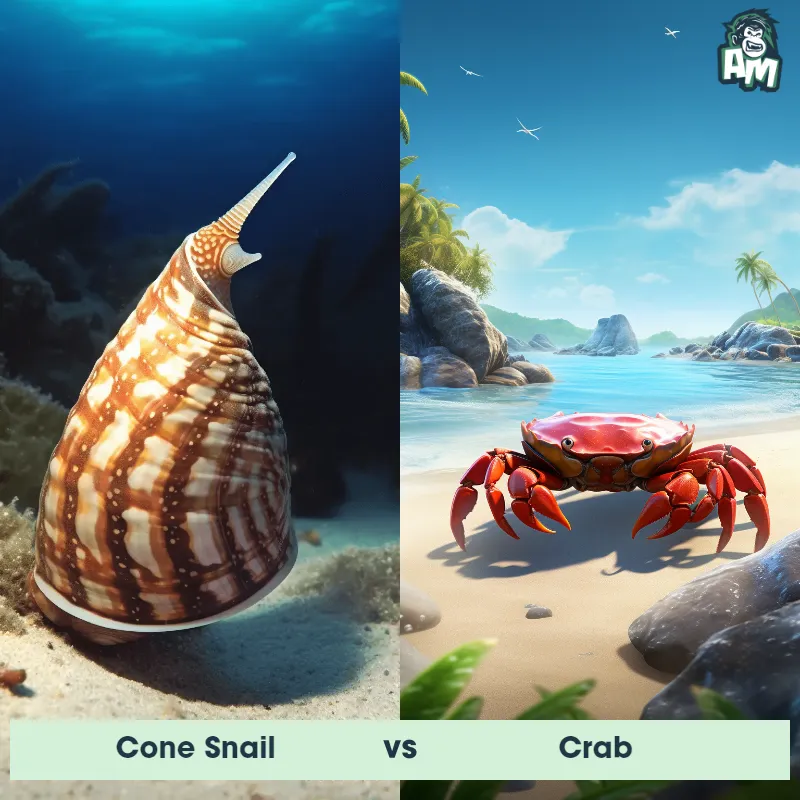 Cone Snail vs Crab - Animal Matchup