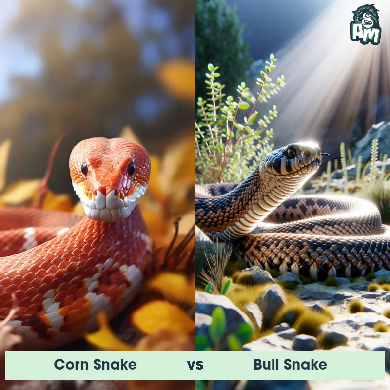 Corn Snake vs Bull Snake - Animal Matchup