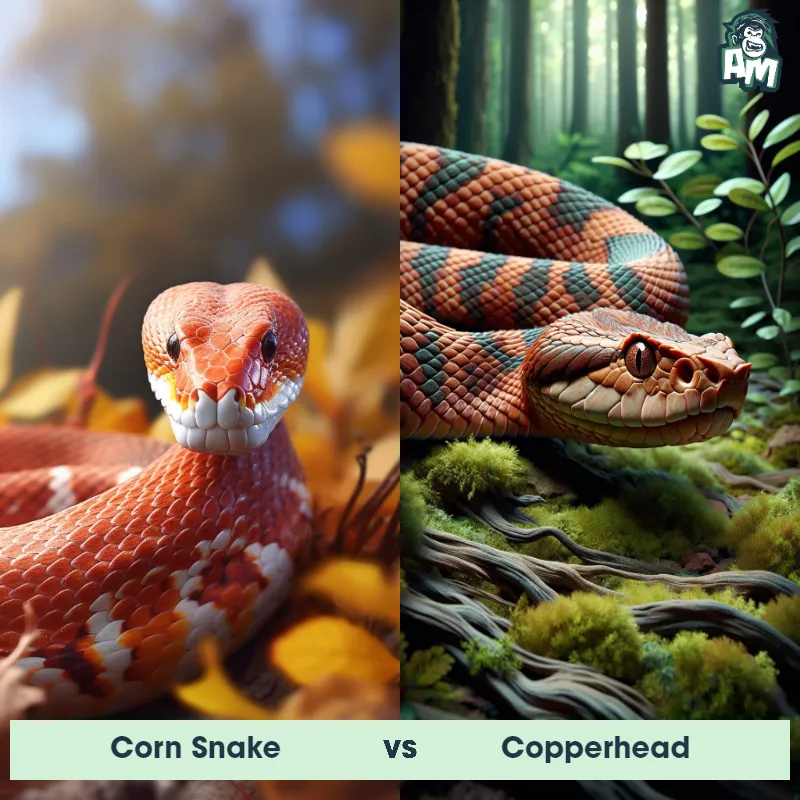 Corn Snake vs Copperhead - Animal Matchup
