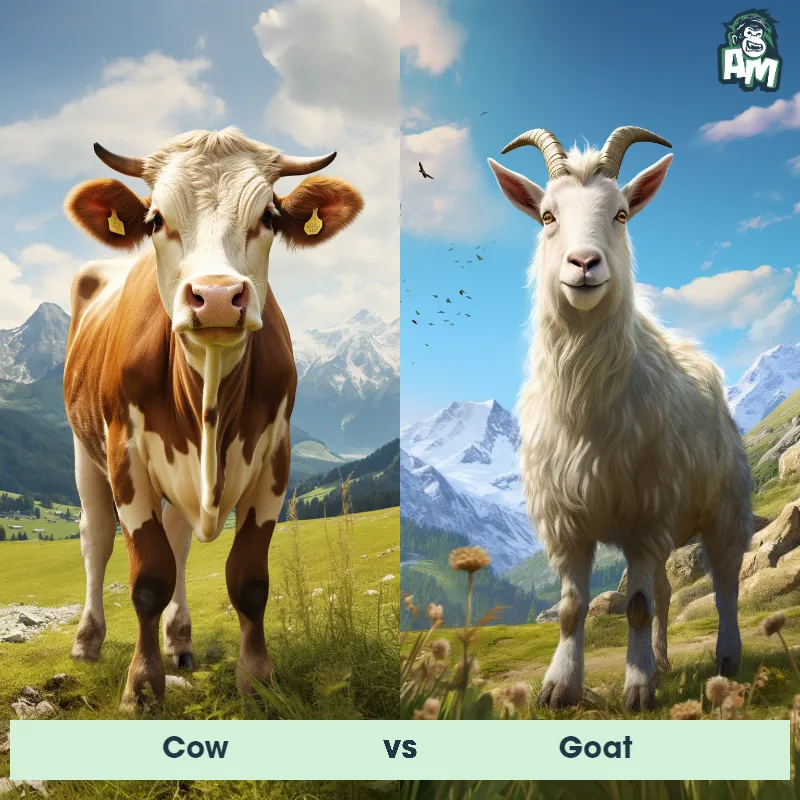 Cow vs Goat - Animal Matchup