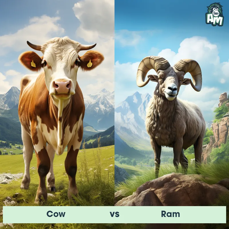 Cow vs Ram - Animal Matchup