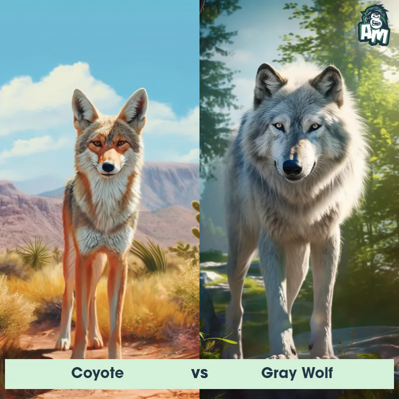 Coyote vs Gray Wolf: See Who Wins | Animal Matchup