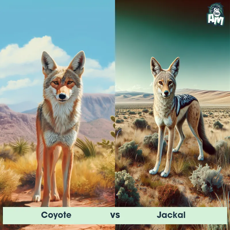 Coyote vs Jackal - Animal Matchup