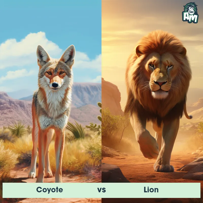 Coyote vs Lion - Animal Matchup
