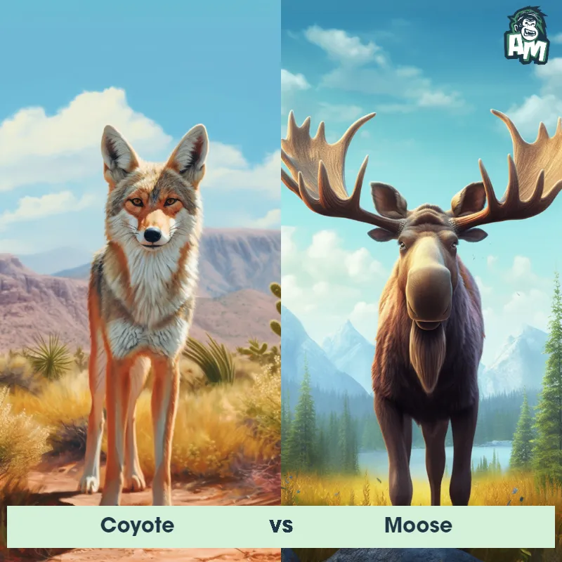 Coyote vs Moose - Animal Matchup