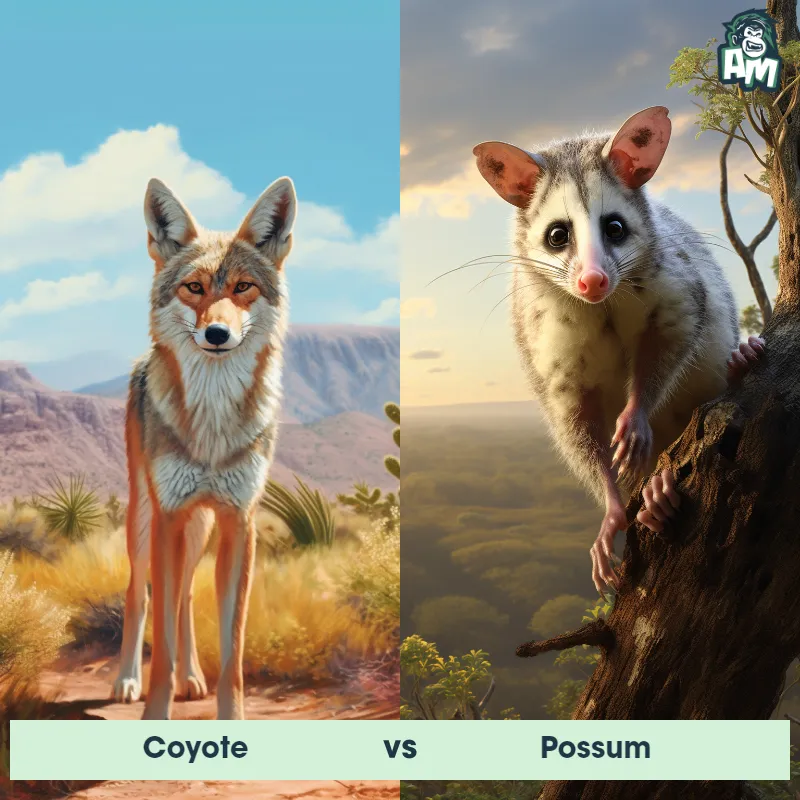 Coyote vs Possum - Animal Matchup