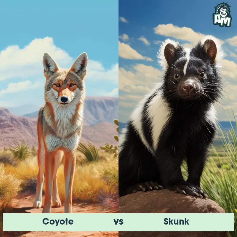 Coyote vs Skunk - Animal Matchup