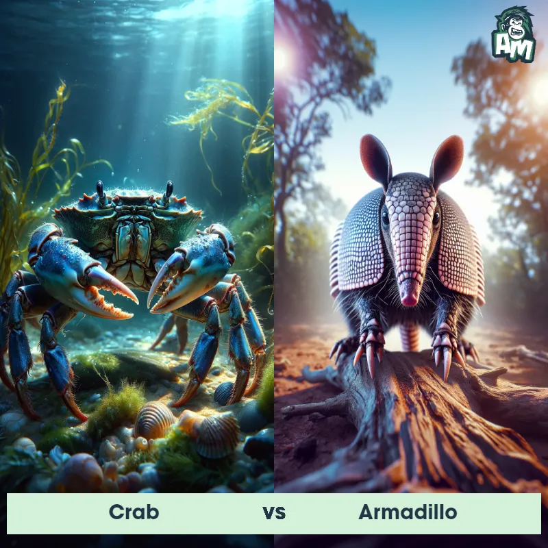 Crab vs Armadillo - Animal Matchup