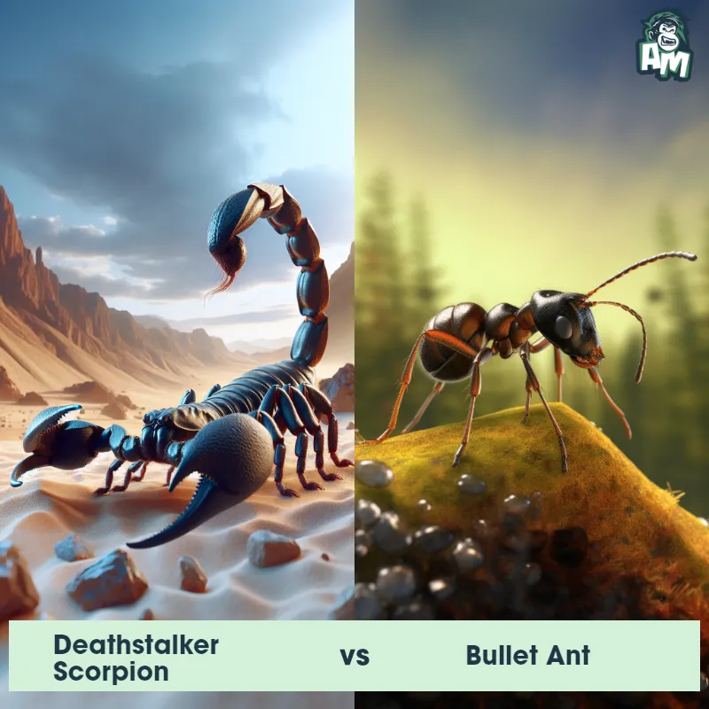 Deathstalker Scorpion vs Bullet Ant - Animal Matchup