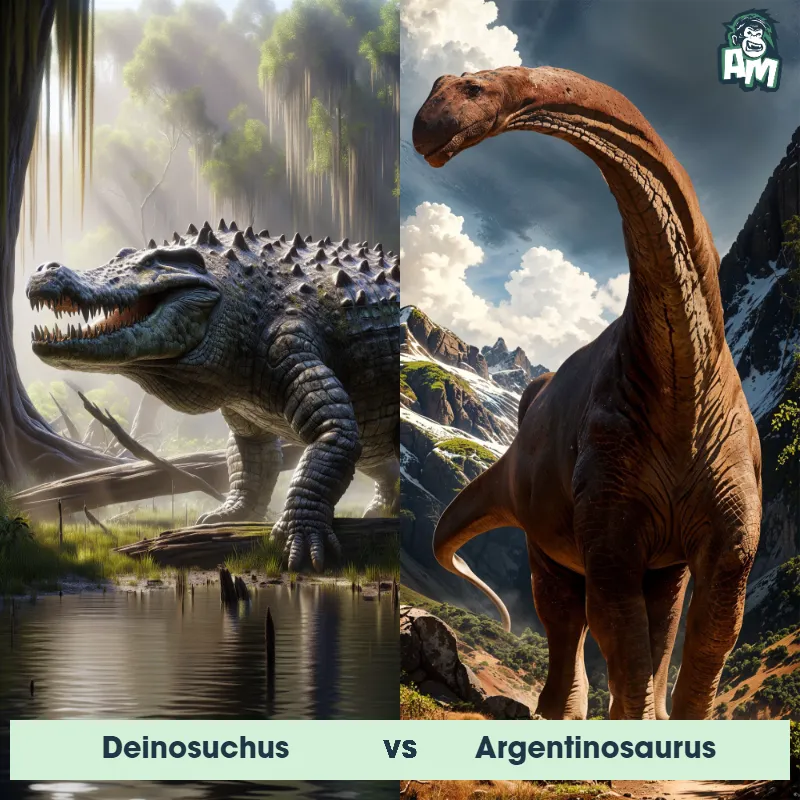 Deinosuchus vs Argentinosaurus - Animal Matchup