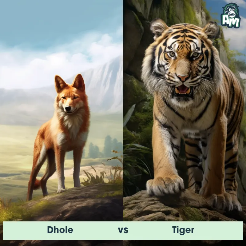 Dhole vs Tiger - Animal Matchup