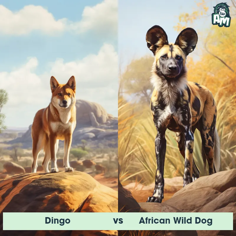 Dingo vs African Wild Dog - Animal Matchup