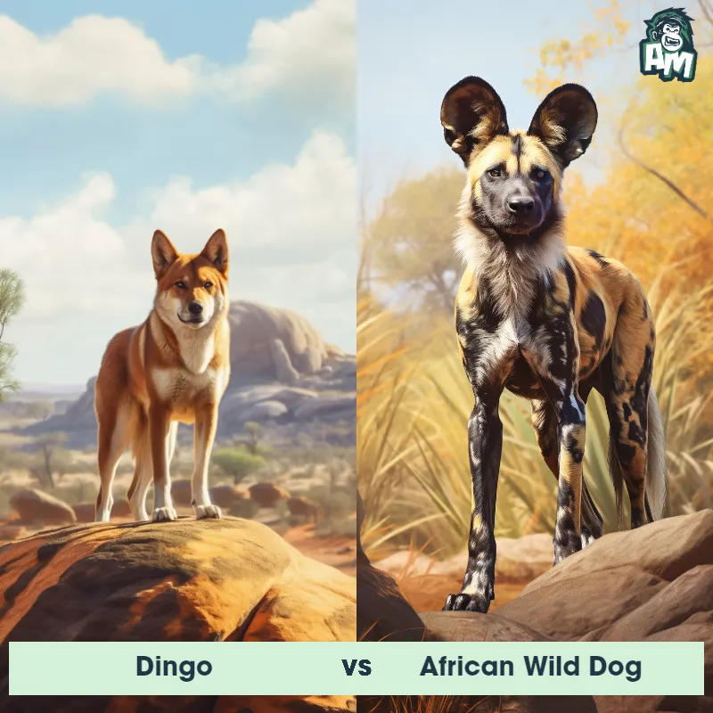 Dingo vs African Wild Dog: See Who Wins