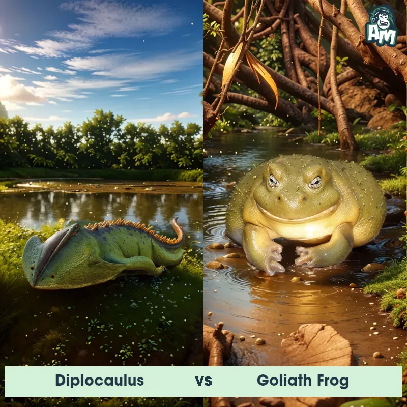 Diplocaulus vs Goliath Frog - Animal Matchup