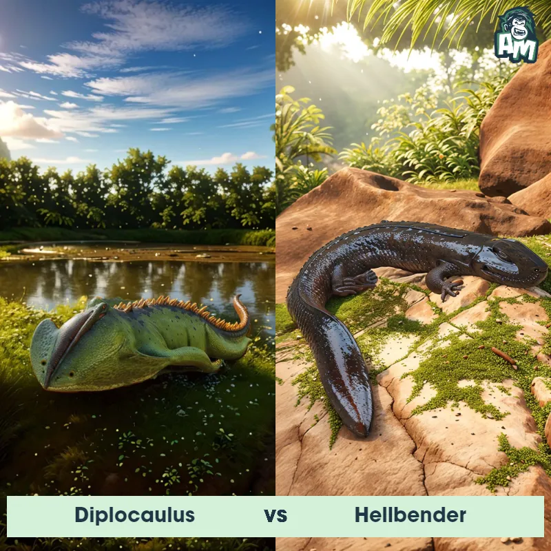 Diplocaulus vs Hellbender - Animal Matchup