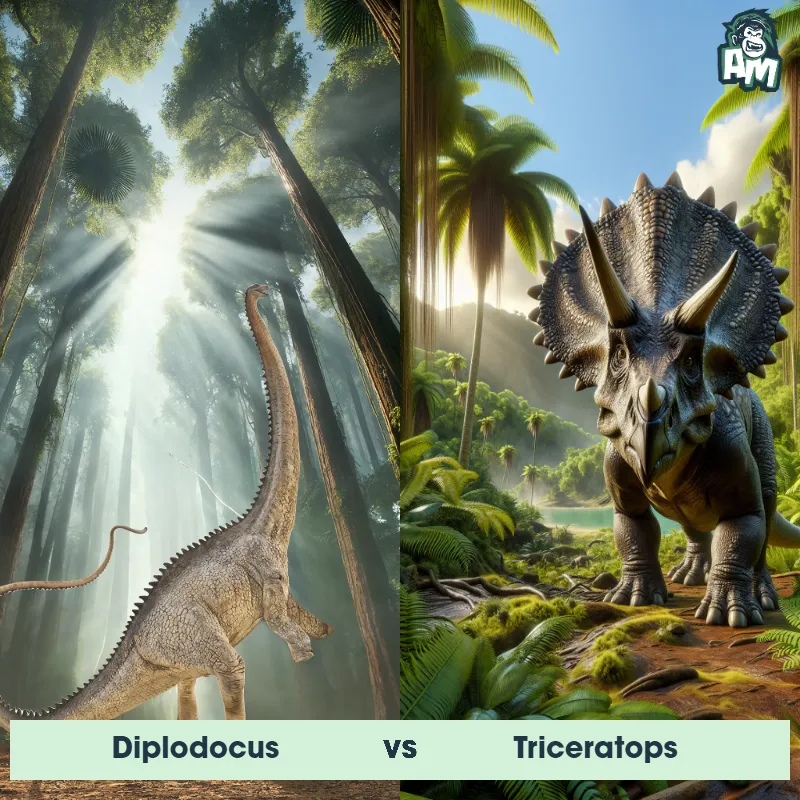 Diplodocus vs Triceratops - Animal Matchup