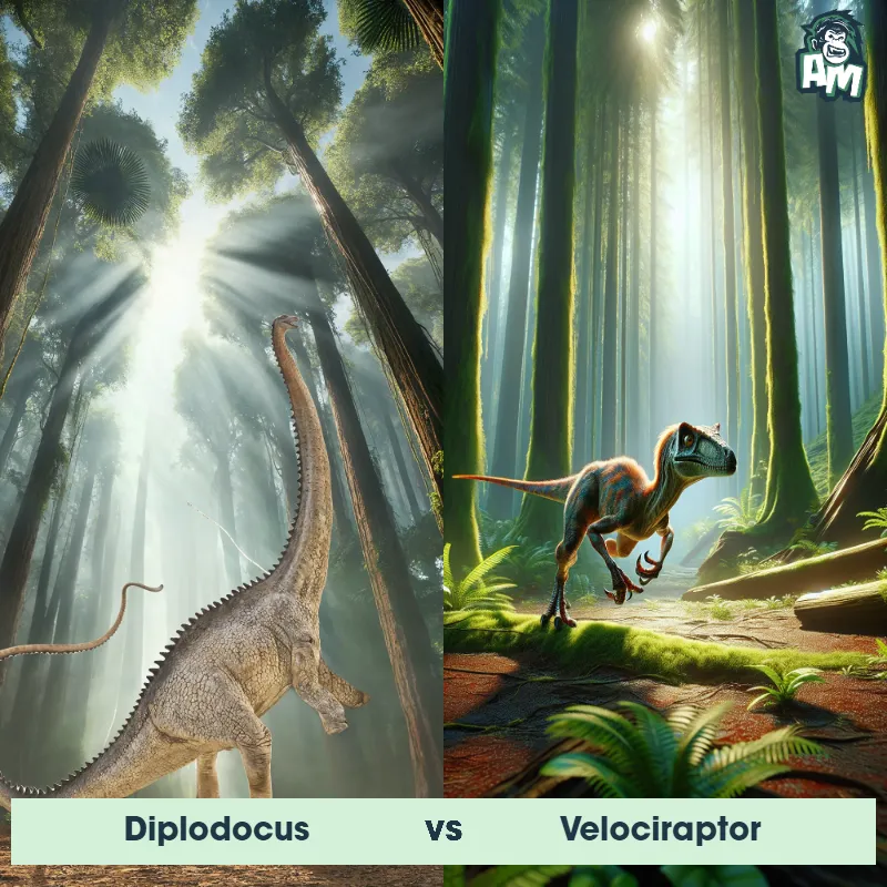 Diplodocus vs Velociraptor - Animal Matchup