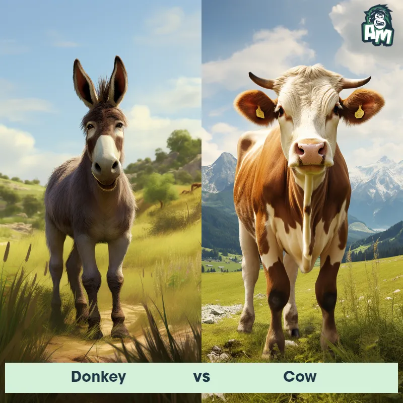 Donkey vs Cow - Animal Matchup