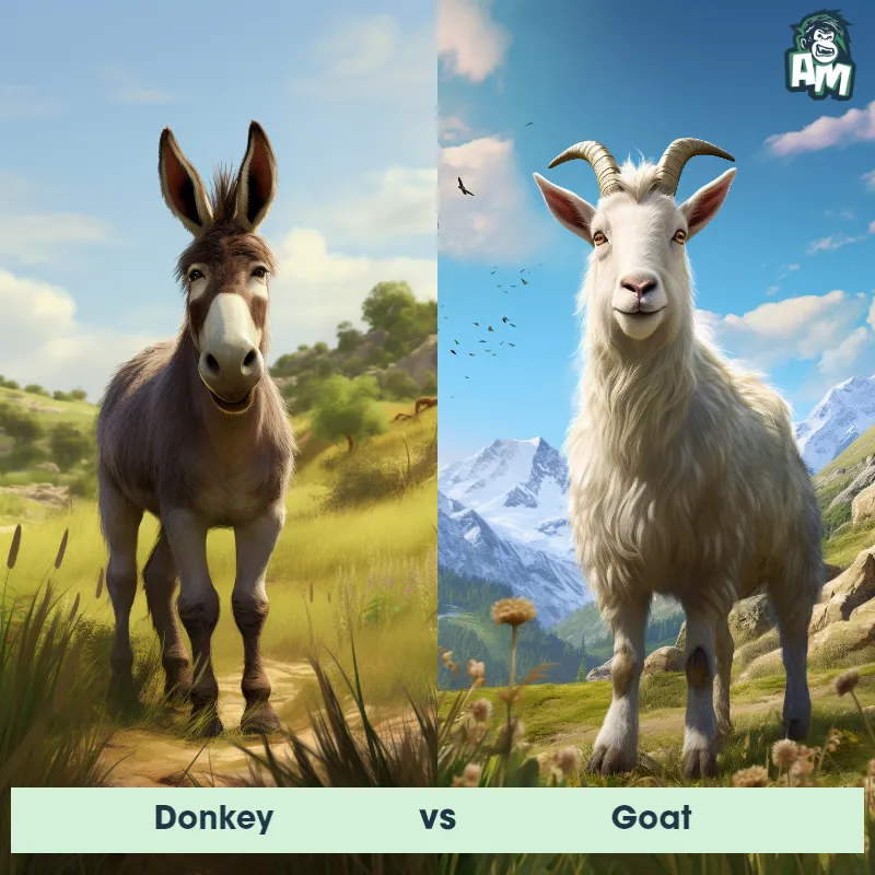Donkey vs Goat - Animal Matchup