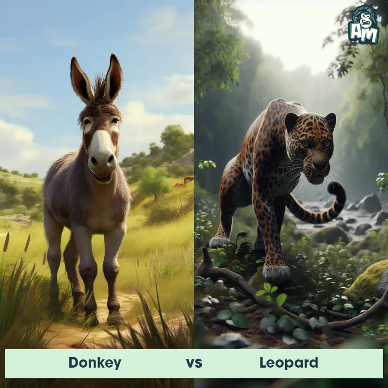 Donkey vs Leopard - Animal Matchup