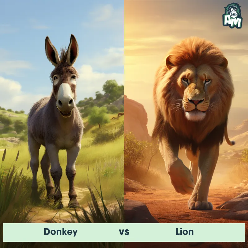 Donkey vs Lion - Animal Matchup