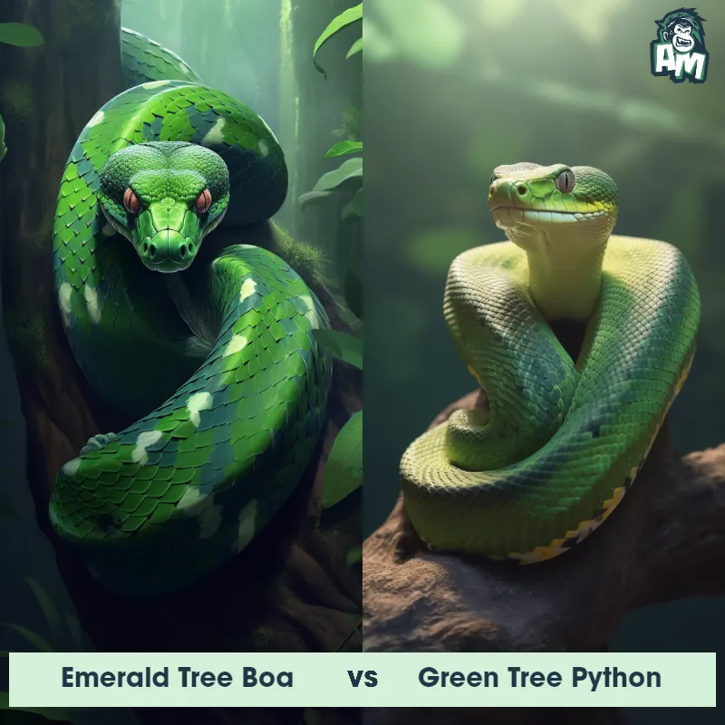 Emerald Tree Boa vs Green Tree Python - Animal Matchup
