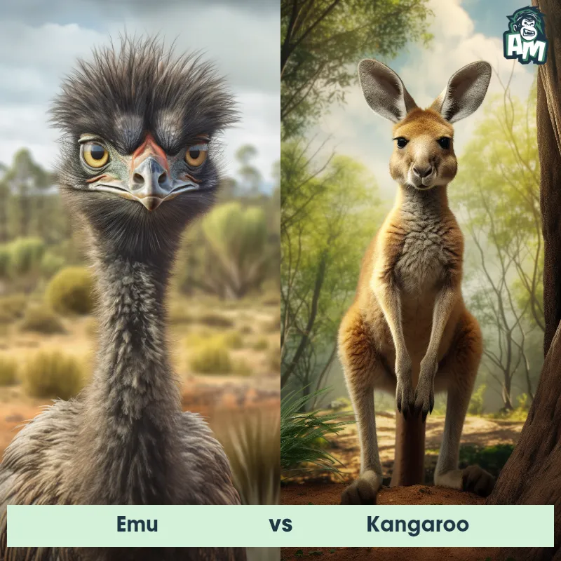 Emu vs Kangaroo - Animal Matchup