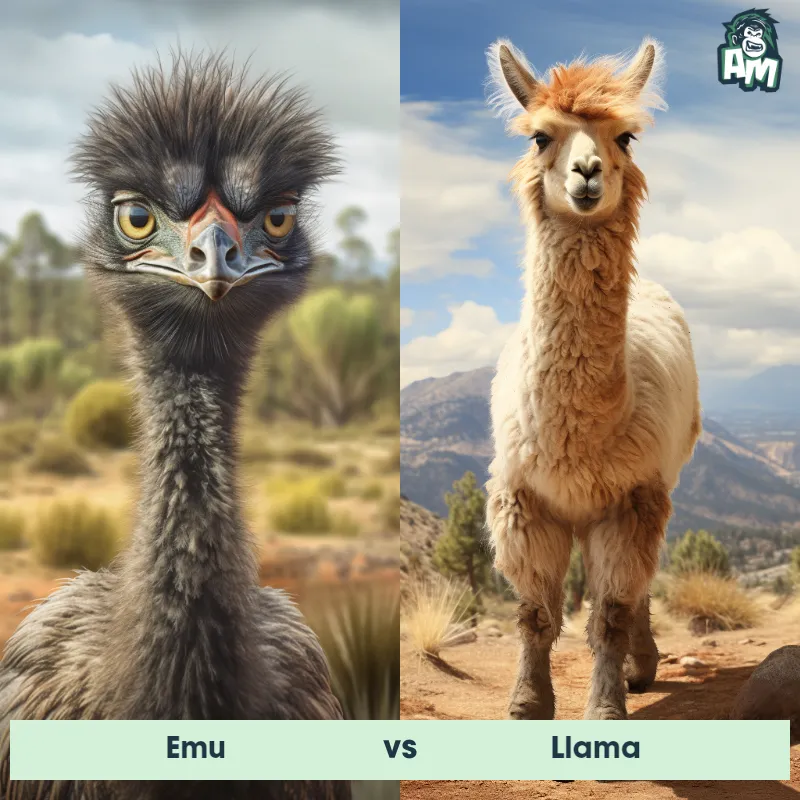 Emu vs Llama - Animal Matchup