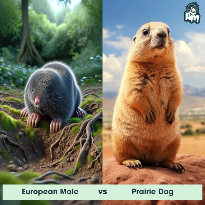 European Mole vs Prairie Dog - Animal Matchup