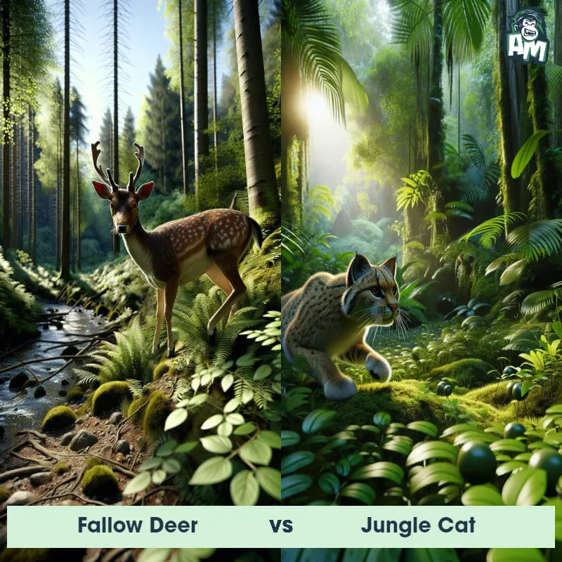 Fallow Deer vs Jungle Cat - Animal Matchup