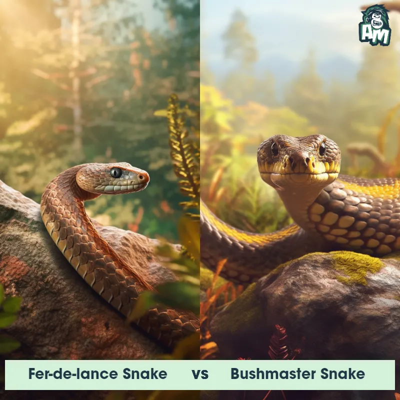 Fer-de-lance Snake vs Bushmaster Snake - Animal Matchup