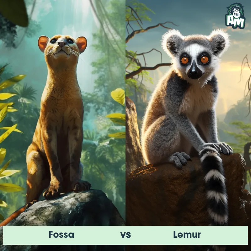 Fossa vs Lemur - Animal Matchup