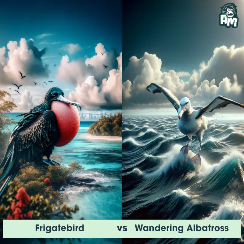 Frigatebird vs Wandering Albatross - Animal Matchup