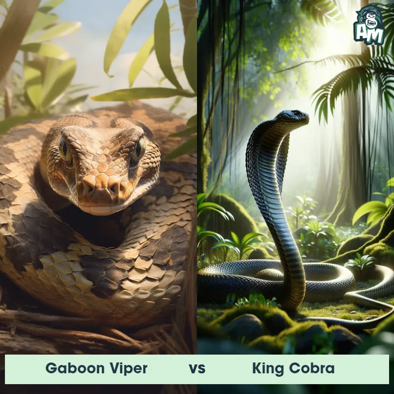 Gaboon Viper vs King Cobra - Animal Matchup