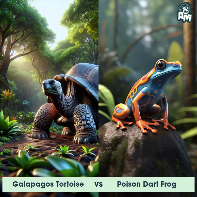 Galapagos Tortoise vs Poison Dart Frog - Animal Matchup