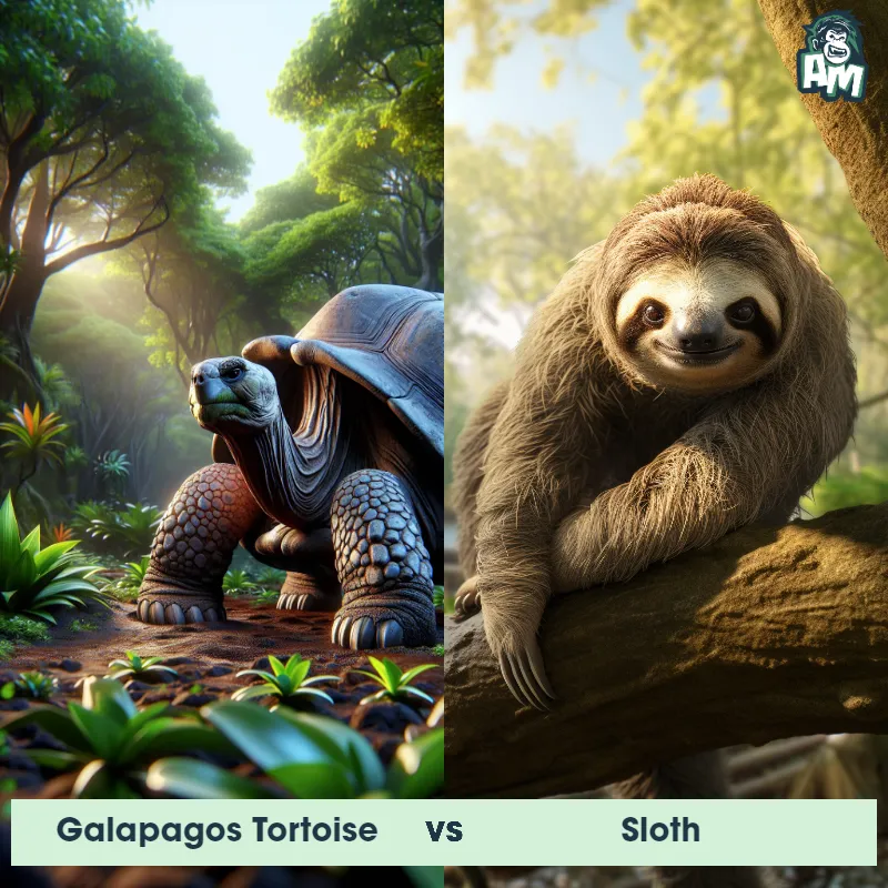 Galapagos Tortoise vs Sloth - Animal Matchup