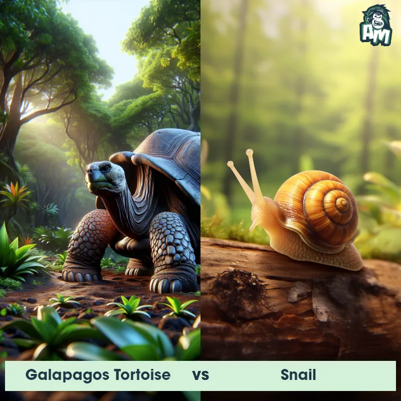 Galapagos Tortoise vs Snail - Animal Matchup