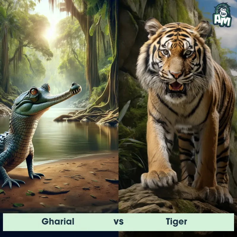 Gharial vs Tiger - Animal Matchup