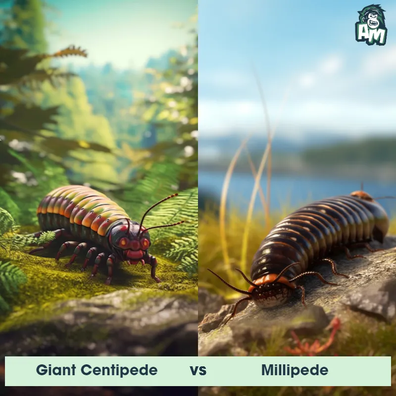 Giant Centipede vs Millipede - Animal Matchup