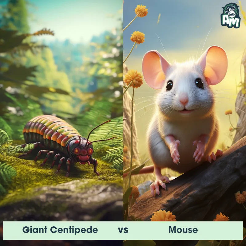 Giant Centipede vs Mouse - Animal Matchup