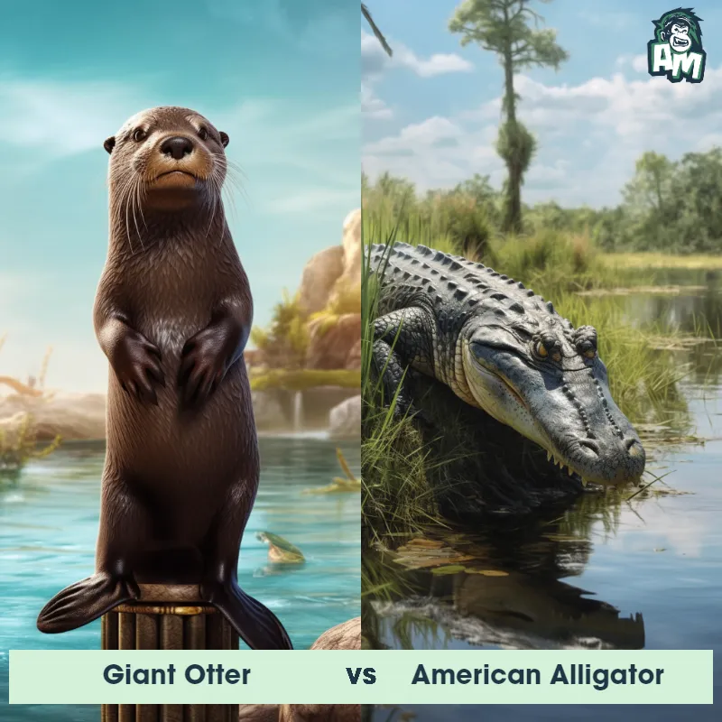 Giant Otter vs American Alligator - Animal Matchup