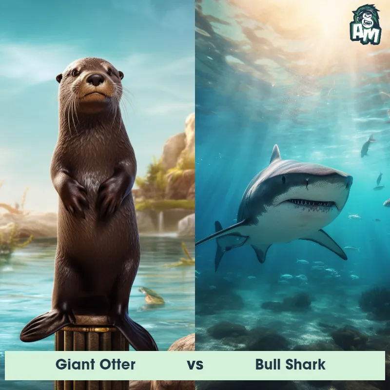 Giant Otter vs Bull Shark - Animal Matchup