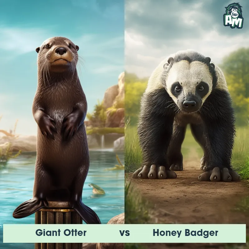 Giant Otter vs Honey Badger - Animal Matchup