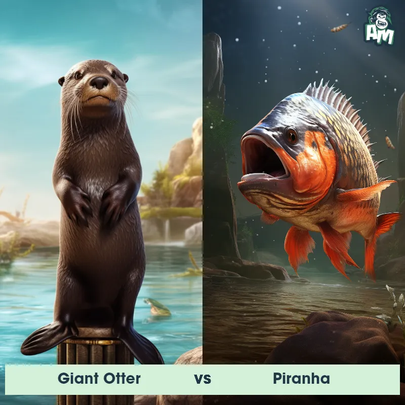 Giant Otter vs Piranha - Animal Matchup