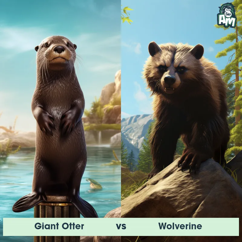 Giant Otter vs Wolverine - Animal Matchup