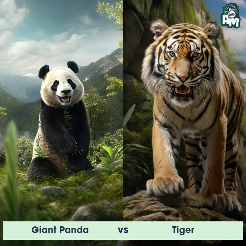 Giant Panda vs Tiger - Animal Matchup