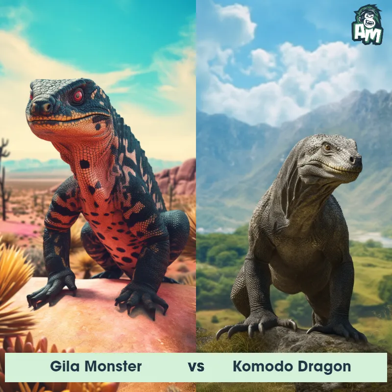 Gila Monster vs Komodo Dragon - Animal Matchup